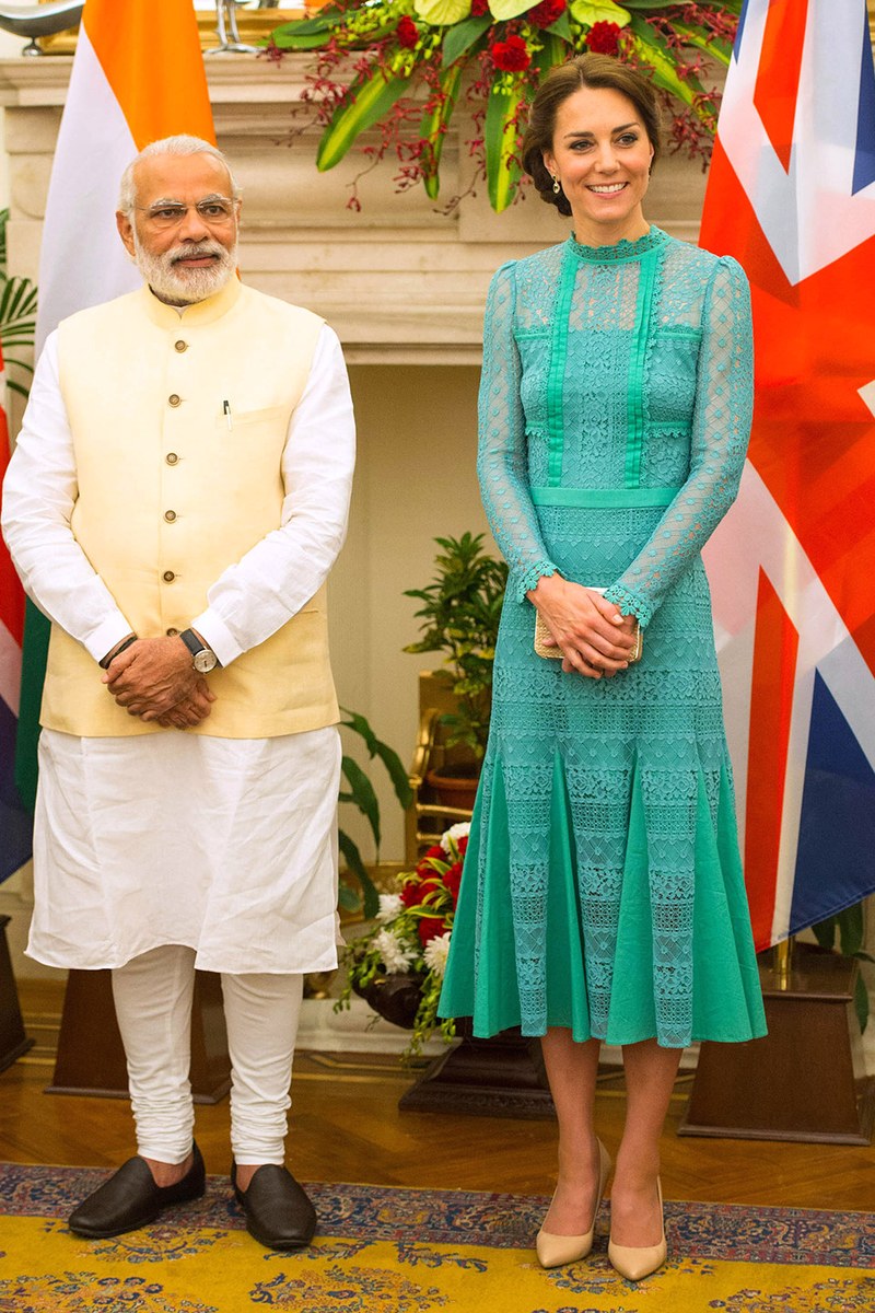 green dress