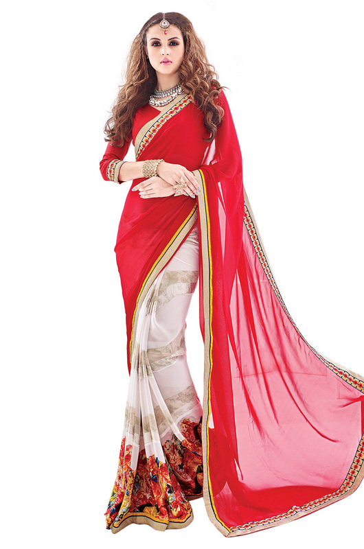 red saree